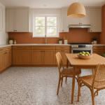 alt="Decorative terrazzo-effect floor – B.Protek"