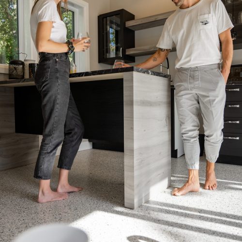 alt="interior polyaspartic floor kitchen"
